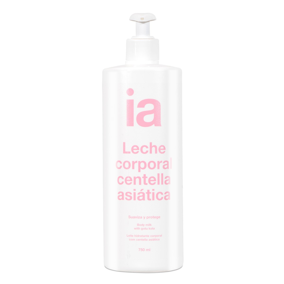 Interapothek leche hidratante corporal centella asiática con 
dosificador 750ml