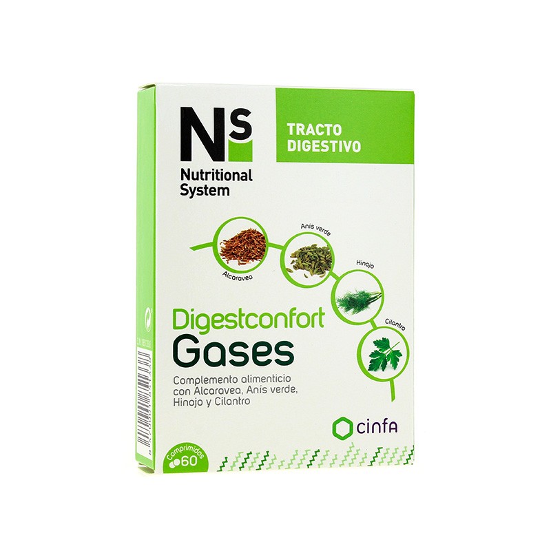 N+S DIGESTCONFORT GASES 60 COMPRIMIDOS