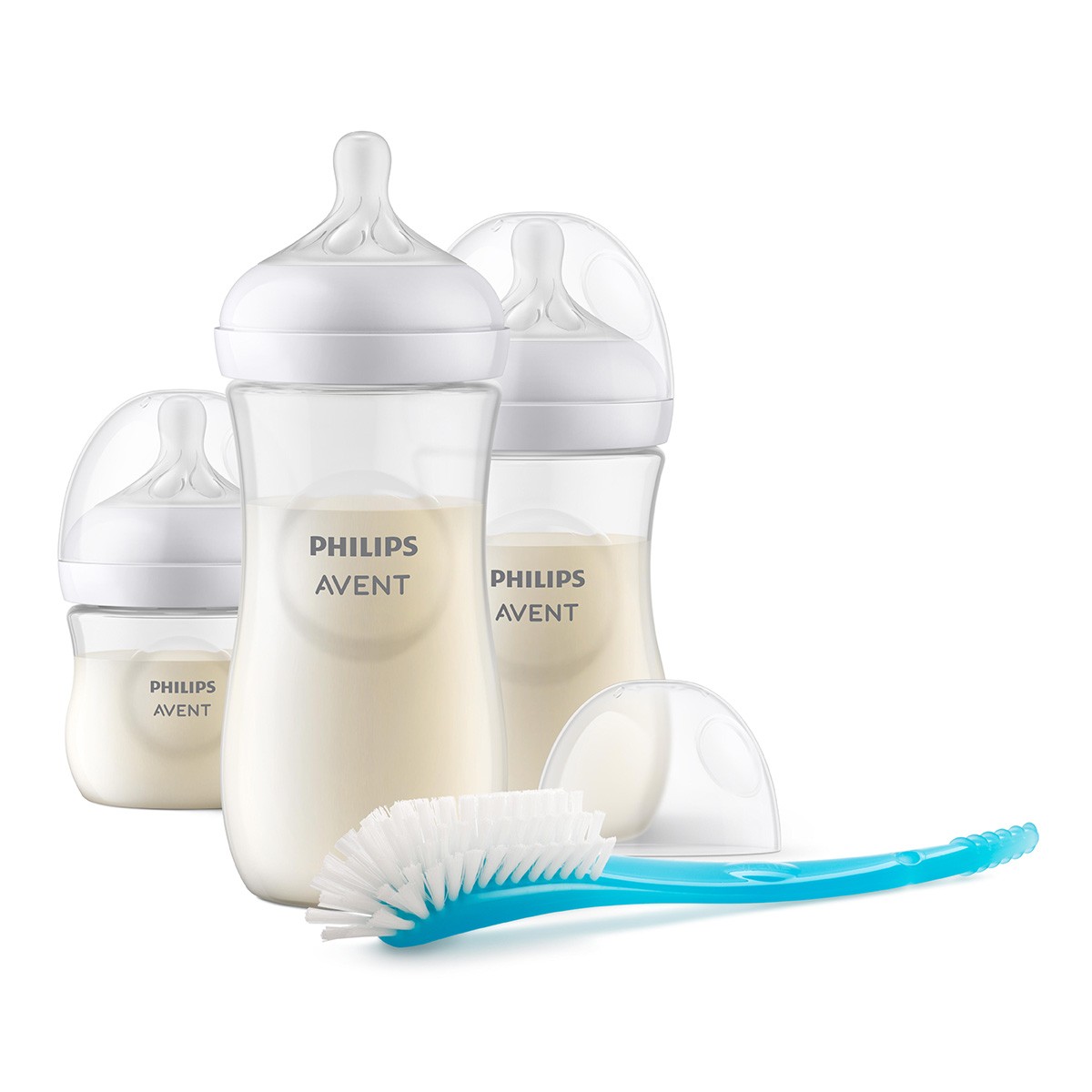 Philips Avent Natural Response pack 3 biberones y 1 cepillo 4 piezas