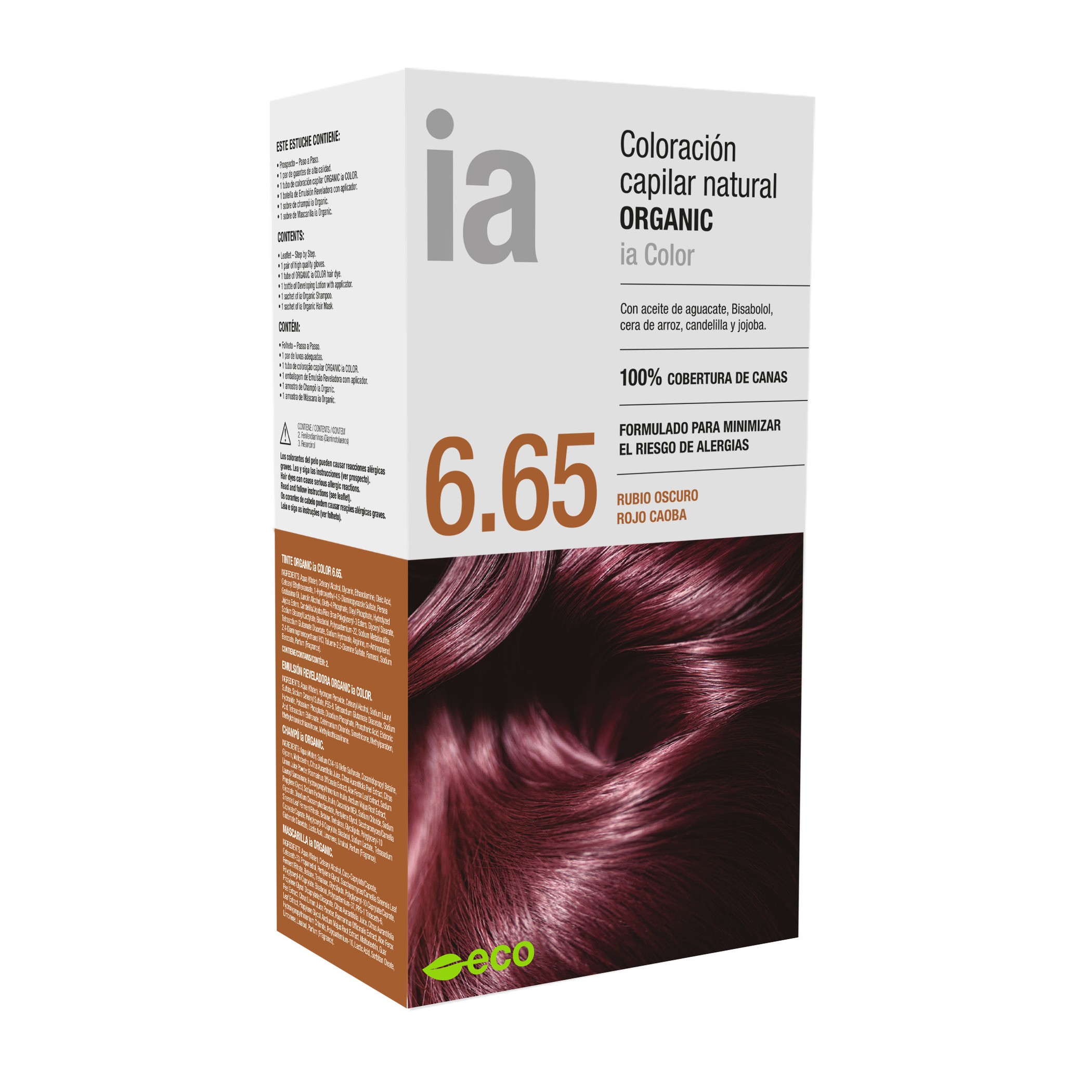 Interapothek tinte pelo 6.65 caoba rojo